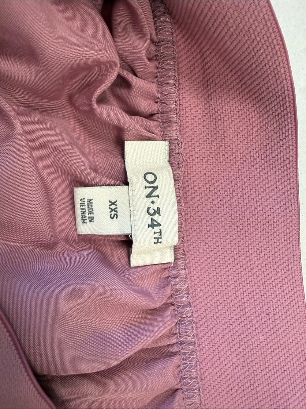 ON 34TH Dusty Rose Pleated Mesh Midi Skirt XXS Like New - Picture 6 of 9